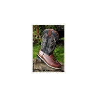 Botas western Softy cow HKM Castanho