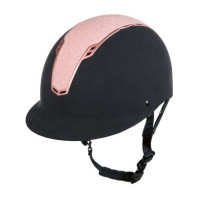 Capacete Graz HKM Preto / dourado rosa