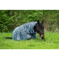 Capa anti-moscas Zebra Aqua HKM Água / preto Capa anti-moscas Zebra Aqua HKM Água / preto