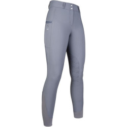 Calças Comfort Flo Style com joelheiras de silicone HKM Calças Comfort Flo Style com joelheiras de silicone HKM