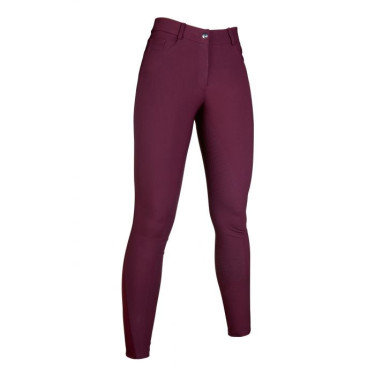 Calça Sunshine com fundo integral em silicone HKM Bordéus Bordô Calça Sunshine com fundo integral em silicone HKM Bordéus Bordô
