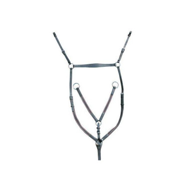 Peitoral com ferragens prateadas HKM