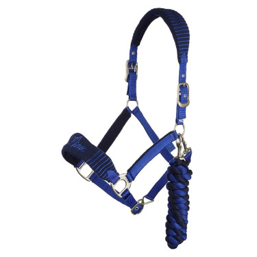 Cabresto e guia Lemieux Vogue Azul-marinho / azul-real
