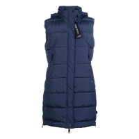 Colete acolchoado longo sem mangas Misty HKM Caqui Kaki