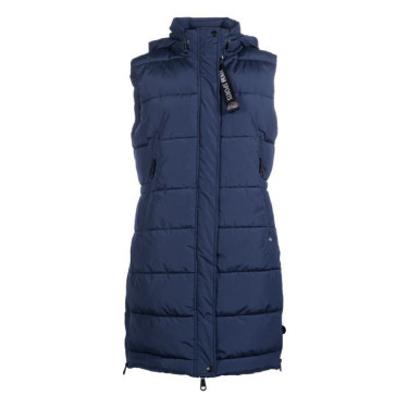Colete acolchoado longo sem mangas Misty HKM Azul escuro