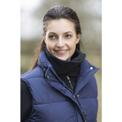 Colete acolchoado longo sem mangas Misty HKM Azul escuro