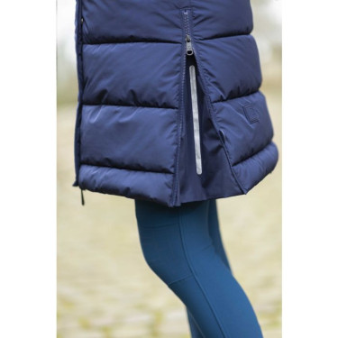 Colete acolchoado longo sem mangas Misty HKM Azul escuro