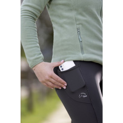 Legging Alice com fundo integral em silicone HKM Verde escuro