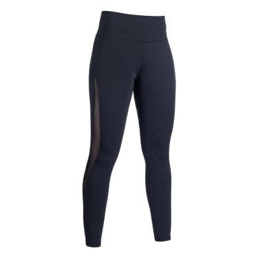 Legging Edinburgh Mesh fundo integral em silicone HKM Preto