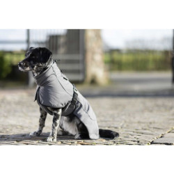Casaco para cão Buddy com forro polar HKM Cinza escuro Cinzento