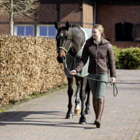 Calças Helene com reforços de silicone HKM Verde escuro Calças Helene com reforços de silicone HKM Verde escuro