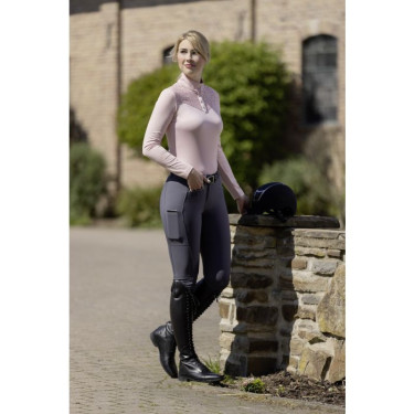 Calça Helene com fundo integral em silicone HKM Calça Helene com fundo integral em silicone HKM