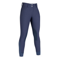 Calça Hunter com reforços em Alos HKM Azul escuro