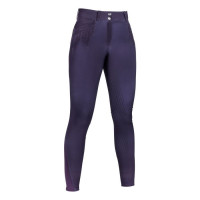 Calça Lavender Bay com fundo integral em silicone HKM  Cinzento-acastanhado Castanho Calça Lavender Bay com fundo integral em silicone HKM  Cinzento-acastanhado Castanho