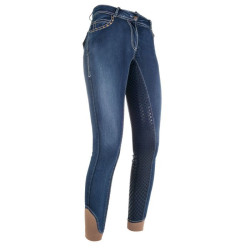 Calça Pasadena Summer Denim com fundo integral em s. HKM