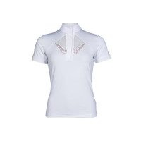 Polo de competição Kayla HKM Branco Polo de competição Kayla HKM Branco