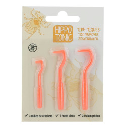 Conjunto de 3 pinças para carraças Hippotonic Conjunto de 3 pinças para carraças Hippotonic