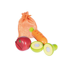 Alimentos de madeira Hobby Horsing 3 peças HKM Alimentos de madeira Hobby Horsing 3 peças HKM