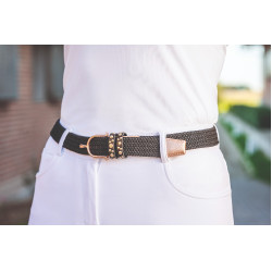 Cinto elástico Rosegold Glamour Style HKM Preto