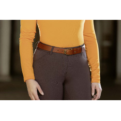 Cinto de couro Beth HKM Brandy Castanho