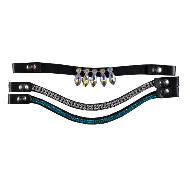 Frontais Hobby Horsing conjunto de 3 HKM Azul / prateado