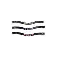 Frontais Hobby Horsing conjunto de 3 HKM Rosa / prateado