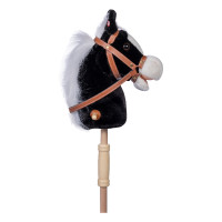 Cavalo de pau Bella HKM com rodinhas Preto