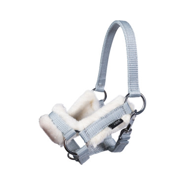 Cabresto e guia Hobby Horsing HKM Cinzento