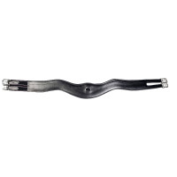 Cilha de couro em forma curva HKM Preto