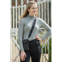 Camiseta de manga comprida com gola alta Ruby HKM Cinzento Camiseta de manga comprida com gola alta Ruby HKM Cinzento