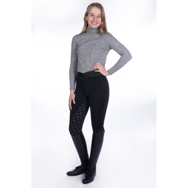 Camiseta de manga comprida com gola alta Ruby HKM Cinzento