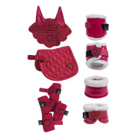 Conjunto de equitação Cuddle Pony HKM Vermelho Conjunto de equitação Cuddle Pony HKM Vermelho