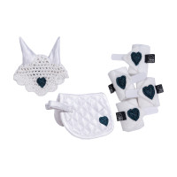 Wedstrijdset Cuddle Pony HKM Branco / vermelho Wedstrijdset Cuddle Pony HKM Branco / vermelho