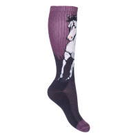 Meias para crianças Helsinki HKM Lilás / castanho Rosa Meias para crianças Helsinki HKM Lilás / castanho Rosa
