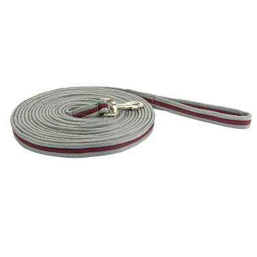 Longe voor werk Soft 8 m HKM Cinza escuro / bordô