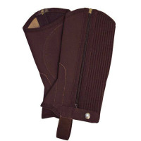 Mini Chaps em nubuck HKM Castanho escuro Mini Chaps em nubuck HKM Castanho escuro
