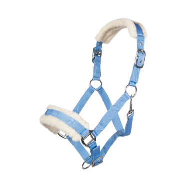 Caveção Bischofshofen acolchoamento Teddy HKM Azul céu