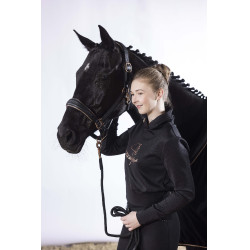 Longe Rosegold Glamour Style mosquetão antip. HKM Longe Rosegold Glamour Style mosquetão antip. HKM