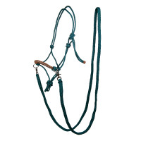Cabezada etológica Strass com rédeas / longas HKM Petróleo / castanho Azul Cabezada etológica Strass com rédeas / longas HKM Petróleo / castanho Azul