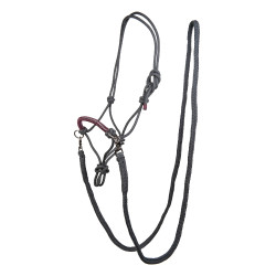 Cabezada etológica Strass com rédeas / longas HKM