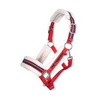 Cabresto Estilo Esportivo Equino HKM Vermelho Cabresto Estilo Esportivo Equino HKM Vermelho