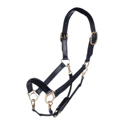Cabezada de couro Gold HKM