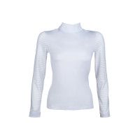 Polo de competição Monaco de mangas compridas HKM Branco Polo de competição Monaco de mangas compridas HKM Branco