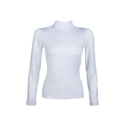 Polo de competição Monaco de mangas compridas HKM Branco