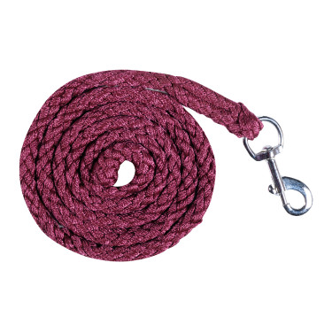 Longe Berry com mosquetão HKM Vermelho escuro