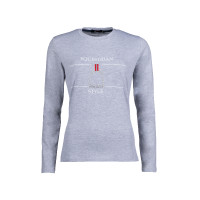 Polo de mangas compridas Equine Sports Style HKM Cinza mesclado