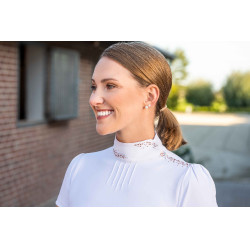 Polo de competição Darya HKM Branco Polo de competição Darya HKM Branco