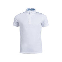 Pólo de competição Hunter Kids de mangas curtas HKM Branco