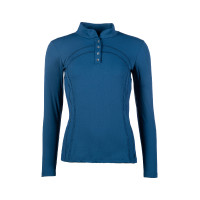 Polo de mangas compridas Port Royal HKM Azul escuro