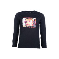 Polo de mangas compridas Ruby Fun HKM Preto